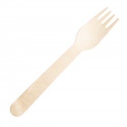 Fiesta Compostable individueel verpakte houten vorkjes – 500 stuks