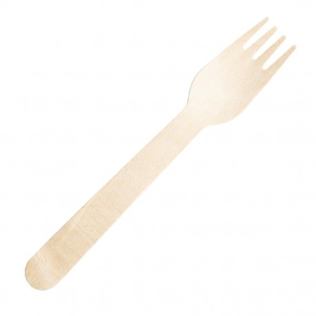 Fiesta Compostable individueel verpakte houten vorkjes – 500 stuks