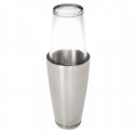 APS Boston Cocktailshaker en Glas – RVS & Glas – Zilver