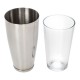 APS Boston Cocktailshaker en Glas – RVS & Glas – Zilver
