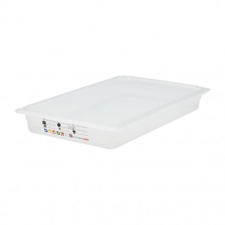 Cambro Safetrak IML polypropyleen voedselopslagbak 1/1 GN 65 mm - Helder