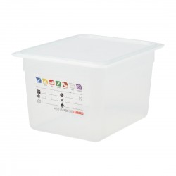 Cambro Safetrak IML Voedselopslagbak GN 1/2, 200mm - Polypropyleen, Helder