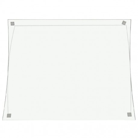Buffalo gebogen glas - gehard glas reserveonderdeel voor CK627 en JB188