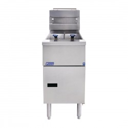 Pitco Solstice SG14TS – Vrijstaande LPG Gasfriteuse RVS Zilver