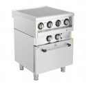Buffalo 600 Series Inductie Fornuis - Zilver RVS