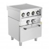 Buffalo 600 Series Inductie Fornuis - Zilver RVS
