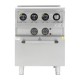 Buffalo 600 Series Inductie Fornuis - Zilver RVS