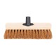 Jantex zachte kokos bezemkop 300mm – hout, bruin