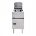 Pitco Solstice SG14TS – vrijstaande aardgas friteuse RVS, dubbele tank