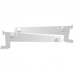 Buffalo beugelset bovenste schap (links en rechts) - RVS 430