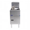 Pitco Solstice SG14S – Vrijstaande Aardgas Friteuse RVS Zilver