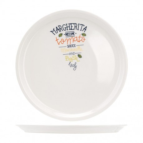 Pizzabord Margarita 30cm – Gedecoreerd Aardewerk | Cosy&Trendy
