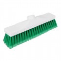Jantex zachte hygiëne bezemkop groen 300mm - Polypropyleen