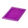 Cambro Safetrak IML polypropyleen afdichtingsdeksel paars 1/4 GN
