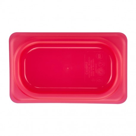 Cambro Safetrak IML sluitdeksel rood – polypropyleen – 1/9 GN
