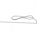 Buffalo LED-lichtstrip bovenste voor HW922 - Zilver PVC Reserveonderdeel