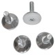 Nisbets Essentials verstelbare stelvoeten (4 stuks) – Zwart, M8 x 25mm