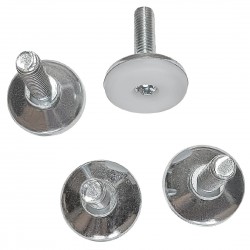 Nisbets Essentials verstelbare stelvoeten (4 stuks) – Zwart, M8 x 25mm