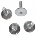 Nisbets Essentials verstelbare stelvoeten (4 stuks) – Zwart, M8 x 25mm