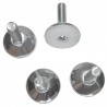 Nisbets Essentials verstelbare stelvoeten (4 stuks) – Zwart, M8 x 25mm