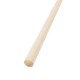 Jantex houten bezemsteel 120 cm - bruin