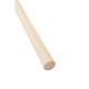 Jantex houten bezemsteel 120 cm - bruin