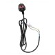 Buffalo netsnoer zwart rubber – reserveonderdeel voor FU137 en GL190