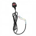 Buffalo netsnoer zwart rubber – reserveonderdeel voor FU137 en GL190
