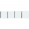 Buffalo complete deurassemblage (2 stuks) - glas, zilver, voor HW928