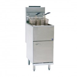 Pitco vrijstaande propaangas friteuse CE-35CS – RVS, Zilver