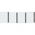 Buffalo complete deurassemblage (2 stuks) – glas, zilver, geschikt voor HW927
