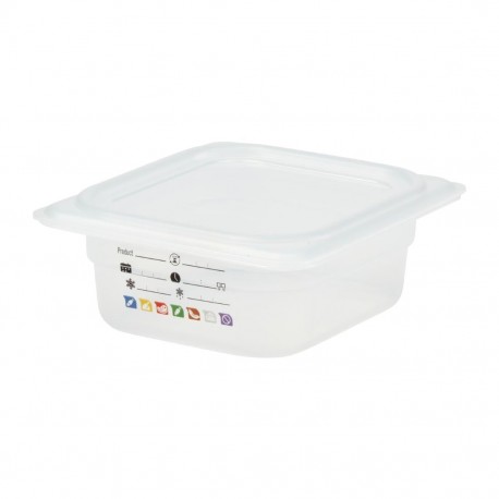 Cambro Safetrak IML Voedselbewaarbak 1/6 GN - Polypropyleen, Helder, 65 mm