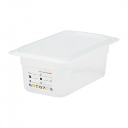 Cambro Safetrak IML voedselopslagbak polypropyleen 1/4 GN 100mm helder