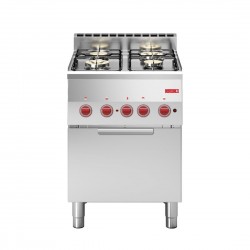 Gastro M 600 Gasfornuis 60/60CFGE – RVS Combifornuis met Oven en Grill
