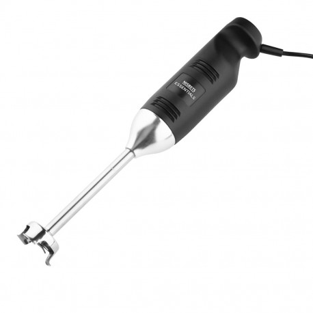 Nisbets Essentials Staafmixer 190 mm | 250W RVS Keukenblender Zwart