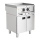 Buffalo 600-Serie Zelfstandige Elektrische Bakplaat 600mm – Gladde Grillplaat Zilver