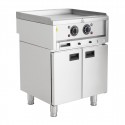 Buffalo 600-Serie Zelfstandige Elektrische Bakplaat 600mm – Gladde Grillplaat Zilver