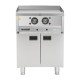 Buffalo 600-Serie Zelfstandige Elektrische Bakplaat 600mm – Gladde Grillplaat Zilver