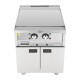 Buffalo 600-Serie Zelfstandige Elektrische Bakplaat 600mm – Gladde Grillplaat Zilver