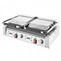 Buffalo dubbele contactgrill glad/geribbeld – RVS grillplaat 3,6kW
