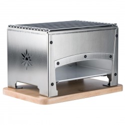 Louis Tellier Brasero Tafelbarbecue Brasi-F – RVS Houtskoolbarbecue voor Tafel