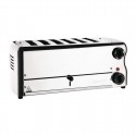 Rowlett Esprit broodrooster 6 sleuven chroom RVS - inclusief reserve-elementen en tostihouders