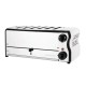 Rowlett Esprit broodrooster 6 sleuven chroom RVS - inclusief reserve-elementen en tostihouders