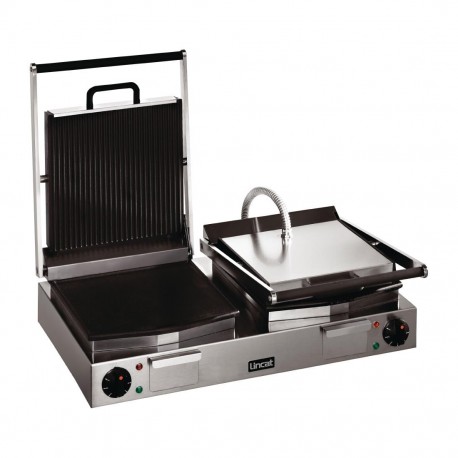 Lincat Lynx 400 LRG2 – Dubbele Contactgrill met Groef- en Gladde Plaat, RVS