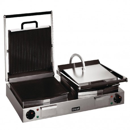 Lincat Lynx 400 Dubbele Contactgrill Groef/Groef LPG2 - RVS