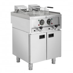 Buffalo 600 Serie Vrijstaande Elektrische Friteuse Met Dubbele Tank 2X 8L