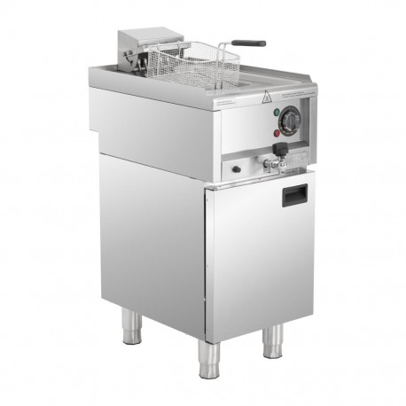 Buffalo 600 Serie Vrijstaande Elektrische Friteuse 8L - Zilver