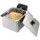 Buffalo light-duty elektrische friteuse 8L 3000W RVS Zilver