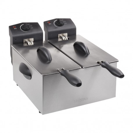 Tristar Dubbele Frituurpan FR-6937 - 2 x 3L RVS Zilver