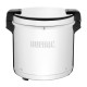 Buffalo rijstwarmer 21L – professionele rijstkoker zilver